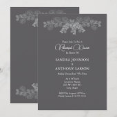 Eenvoudige Grey Line Art Eucalyptus repetitie Kaart (Voorkant / Achterkant)