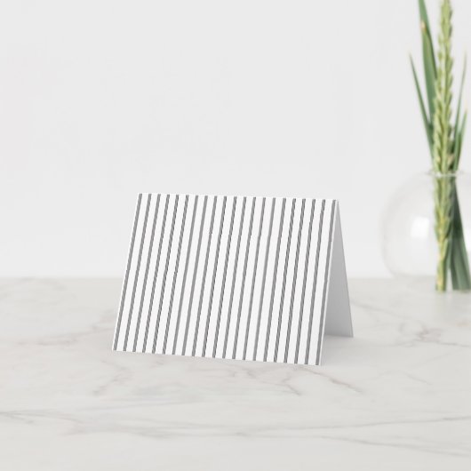 Eenvoudige Grey Stripes Blank Note Kaart (Voorkant)