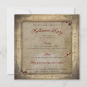 Eenvoudige griezelige non Lunatic Asylum Halloween Kaart (Achterkant)