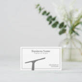 Eenvoudige Grijs en Wit Squeegee Raamreiniging Visitekaartje (Staand voorkant)