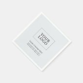 Eenvoudige grijze aangepaste zakelijke Logo Promot Servet (Hoek)