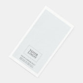 Eenvoudige grijze aangepaste zakelijke Logo Promot Servet (Hoek)