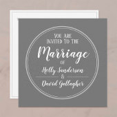 Eenvoudige grijze en witte dag kaart