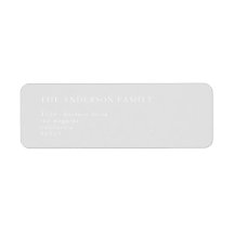 Eenvoudige grijze en witte moderne kalligrafie Ret