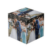 Eenvoudige, grijze en witte ontwerpkubusvormig kubus (Achter hoekig)