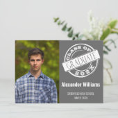 Eenvoudige grijze fotograaf kaart (Staand voorkant)