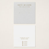 Eenvoudige grijze Kaart voor het verkrijgen van be (Voorkant /achterkant)