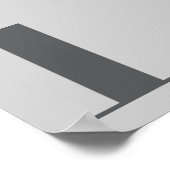 Eenvoudige grijze kindergroeikaart poster (Hoek)