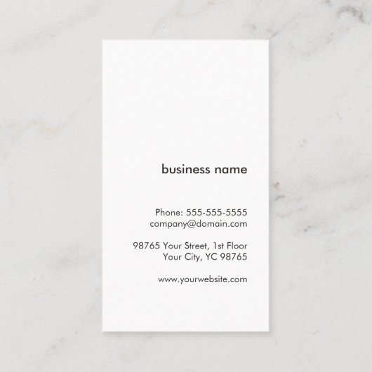 Eenvoudige grijze kringloop Computer Repair Visitekaartje (Achterkant)