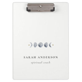 Eenvoudige Grijze Maan Celestial Moon Phase Waterv Klembord