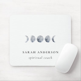 Eenvoudige Grijze Maan Celestial Moon Phase Waterv Muismat