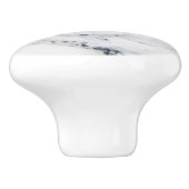 Eenvoudige grijze marmeren textuur keramische knop (Zijkant)