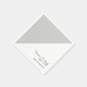 Eenvoudige grijze Memorial Service Servet (Hoek)