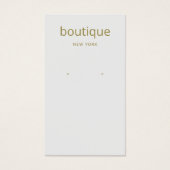 Eenvoudige grijze, moderne, langwerpige schermkaar visitekaartje (Voorkant)