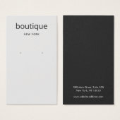 Eenvoudige grijze, moderne, langwerpige schermkaar visitekaartje (Voorkant /achterkant)