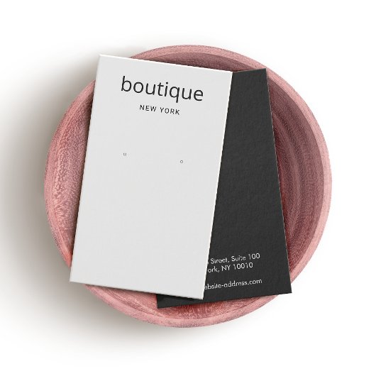 Eenvoudige grijze, moderne, langwerpige schermkaar visitekaartje