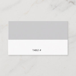 Eenvoudige grijze plaatskaarten - plat plaatskaartje
