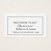 Eenvoudige grijze platte Drink zonder kaartje (Voorkant)