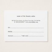 Eenvoudige grijze rode witte Kaart (Achterkant)