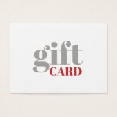 Eenvoudige grijze rode witte Kaart (Voorkant)