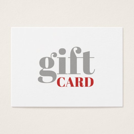 Eenvoudige grijze rode witte Kaart (Voorkant)