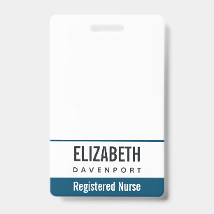 Eenvoudige grijze verpleegkundige stethoscoop badge