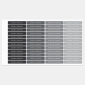 Eenvoudige grijze waterdichte naamlabels voor kind labels (Vel)