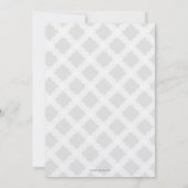 Eenvoudige Grijze Witte Cirkels Goud Moderne Doop Kaart (Achterkant)