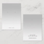 Eenvoudige grijze witte gradiënt-verouderingskaart visitekaartje (Voorkant / Achterkant)