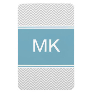 Eenvoudige Grijze Zigzag Magneet