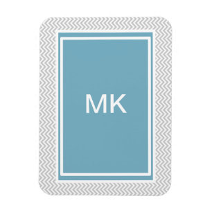 Eenvoudige Grijze Zigzag Magneet