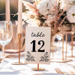 Eenvoudige grillige bloemenbruiloft tafel nummer K Kaart<br><div class="desc">Leid uw gasten naar hun stoelen met onze Simple Whimsical Floral Wedding Table Number Kaart. Met een charmant bloemenontwerp voegt deze kaart een speelse maar elegante touch toe aan uw trouwinrichting. Met zijn relaxte bloemenontwerp en de mogelijkheid om de kleuren aan te passen aan uw trouwkleuren. Overeenkomende items in onze...</div>