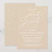 EENVOUDIGE GRILLIGE CALLIGRAFIE AFSTUDEREN UITNODI KAART (Voorkant / Achterkant)