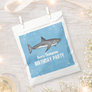 Eenvoudige grillige dag Sharks Blue Ocean Treat Bedankzakje