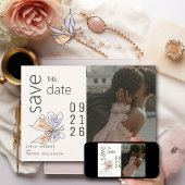 Eenvoudige grillige vlinder koraal en violet kaart