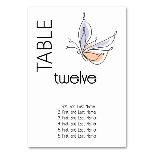 Eenvoudige grillige vlinder koraal en violet kaart (Achterkant)