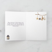 Eenvoudige grillige winter dame kabouter vrolijk k feestdagen kaart (Binnen)