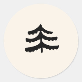 Eenvoudige groenblijvende moderne Stickers