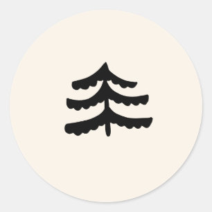 Eenvoudige groenblijvende moderne Stickers