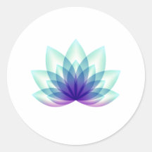 Eenvoudige Groene Blauwe Lotus Bloem