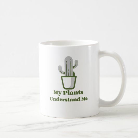 Eenvoudige groene cactussen in potten koffiemok (Rechts)