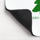 Eenvoudige groene-cristmas boom muismat (Hoek)