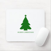 Eenvoudige groene-cristmas boom muismat (Met muis)