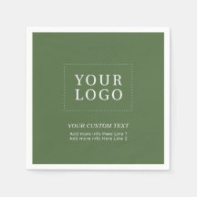Eenvoudige Groene Custom Business Logo Promotie