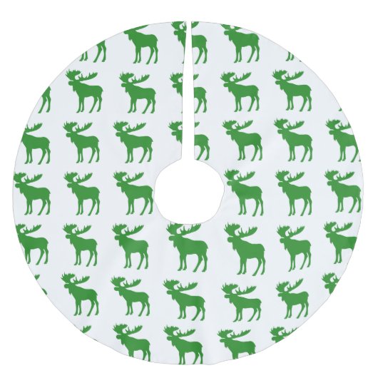 Eenvoudige groene draaimose boomrok kerstboom rok (Voorkant)