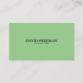 Eenvoudige groene en witte Boerderij tractor Visitekaartje (Achterkant)