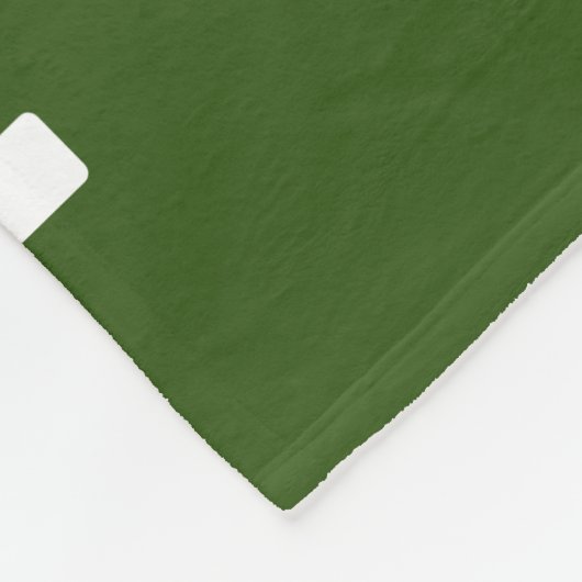 Eenvoudige Groene en Witte Tekst Uw Bericht Sjablo Fleece Deken (Hoek)