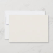 Eenvoudige Groene Eucalyptus RSVP Uitnodiging (Achterkant)