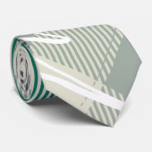 Eenvoudige groene feestdag met feestelijke feestda stropdas (Opgerold)