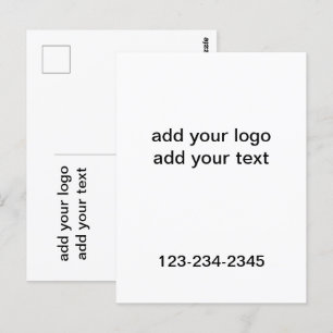 Eenvoudige groene glitter voeg je logo-nummer toe briefkaart